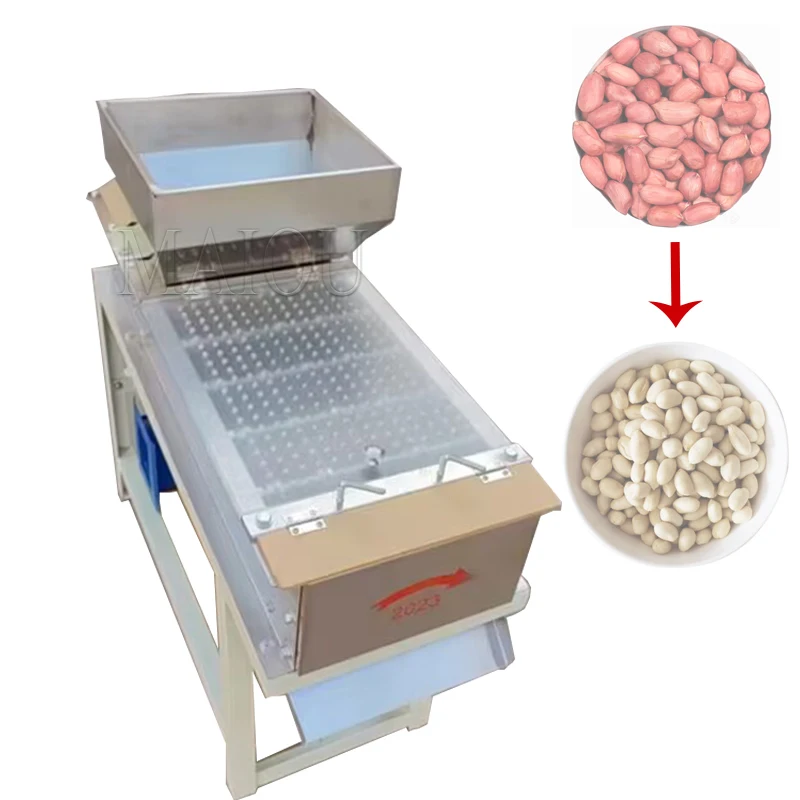 

Automatic energy saving 200KG/H peeling soybean coat removing dry type Peeler Peanut red skin eliminator Machine