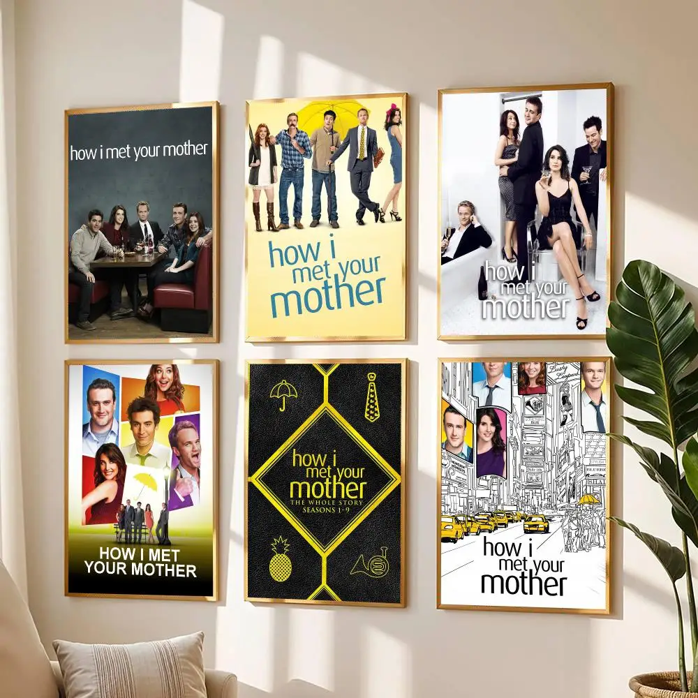 tv series H-How I Met Your Mother-R Poster Modern Wall Decal for Living Room Cafe Office Bar and Bedroom