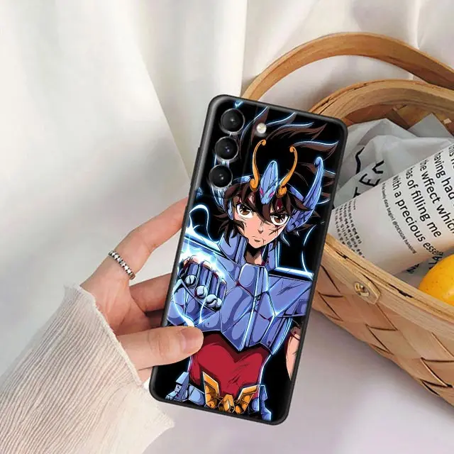 Anime Saint Seiya Phone Case For Samsung Galaxy S24 S23 Ultra 5G S20 S21 FE S10 S9 S24 Plus Cases Soft TPU Cover Pegasus Seiyas