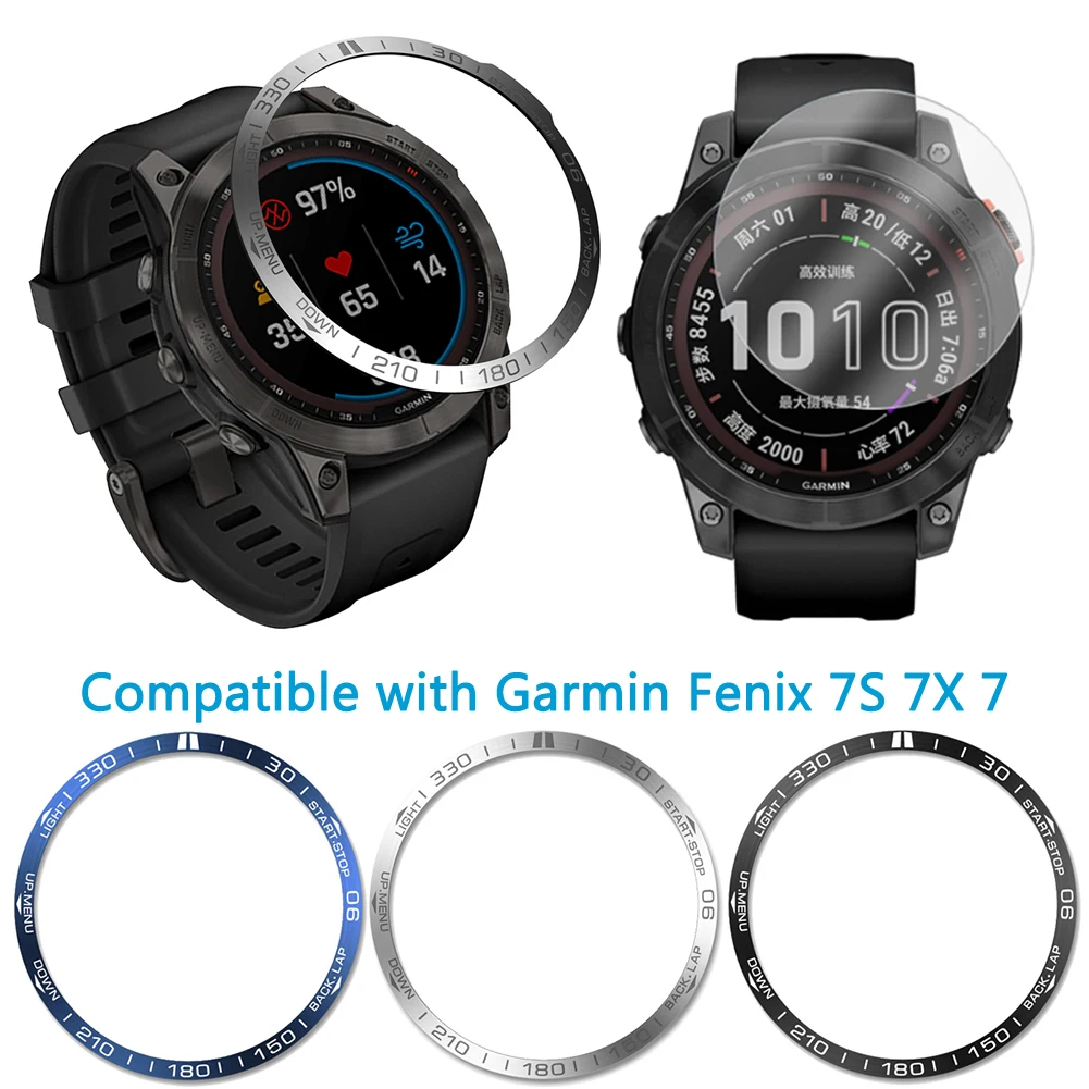 Защитная рамка из нержавеющей стали для смарт-часов Garmin Fenix 7/7S/7X, металлическая крышка, защитное кольцо-бампер, аксессуары для спортивных часов