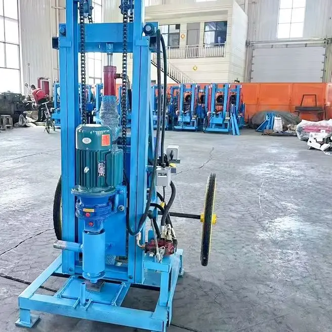 

Индивидуальная портативная установка для бурения водяных скважин, электрическая 150 м, гидравлическая мини-горячая распродажа, домашнее бурение скважин