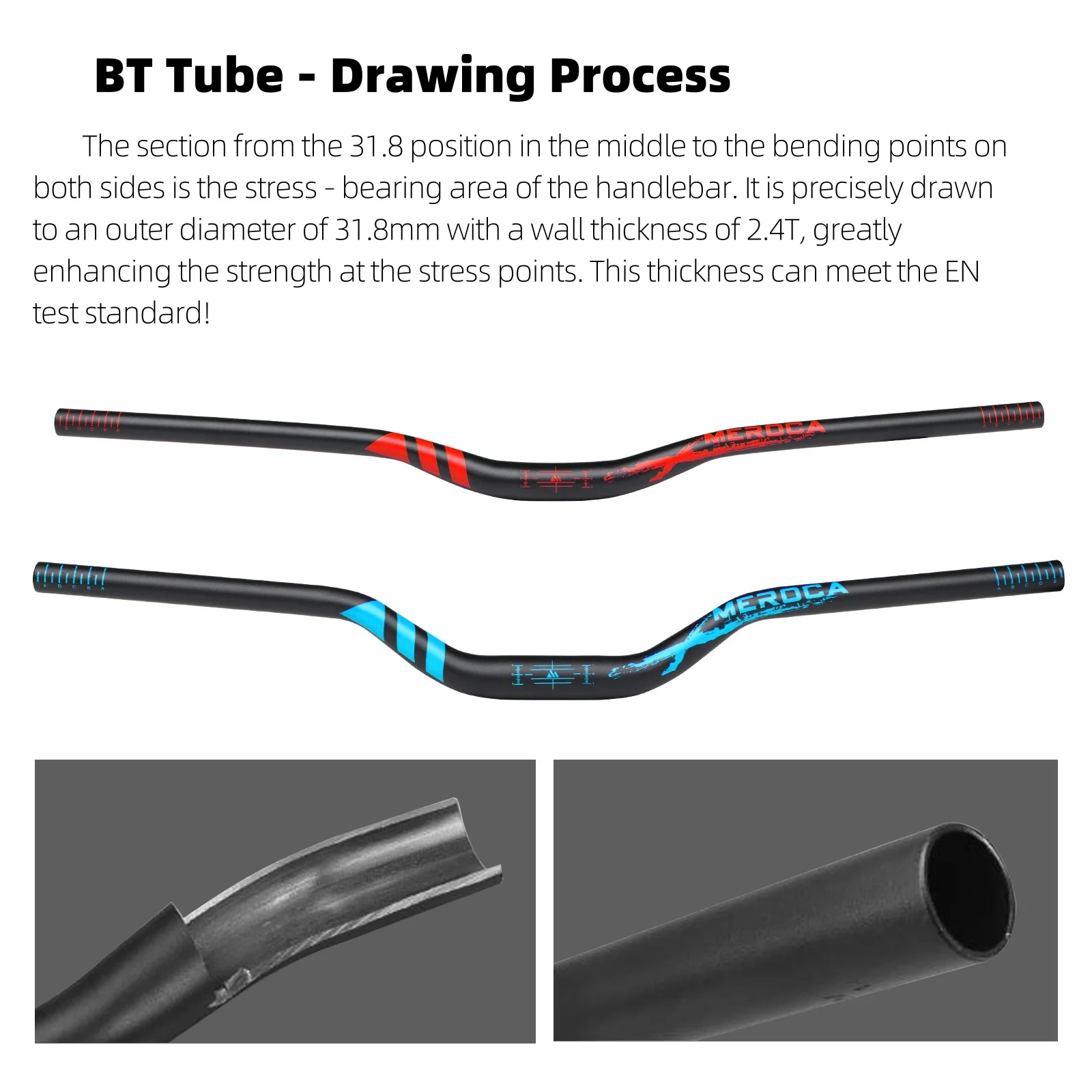 KORE Bike Handlebar Swallow-shaped 720/780MM Length Aluminum Alloy Horizontal Extended Raised 30/55MM Handlebar For MTB Cycling