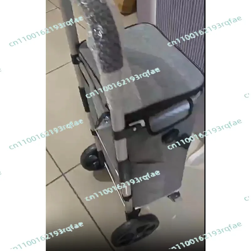 For The Elderly Portable Trolley 35KG Load Bearing Shopping Cart Portable Luggage Cart  Foldable Supermarket Shopping Cart