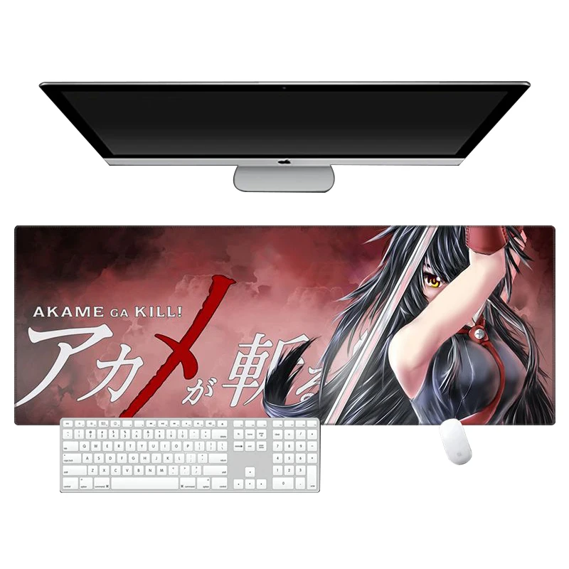 Anime Akame ga KILL Esdeath Akame Mouse Pad Game Laptop Play Mat 50x100 Extra Large Kawaii office Mousepad PC Gaming Accessories