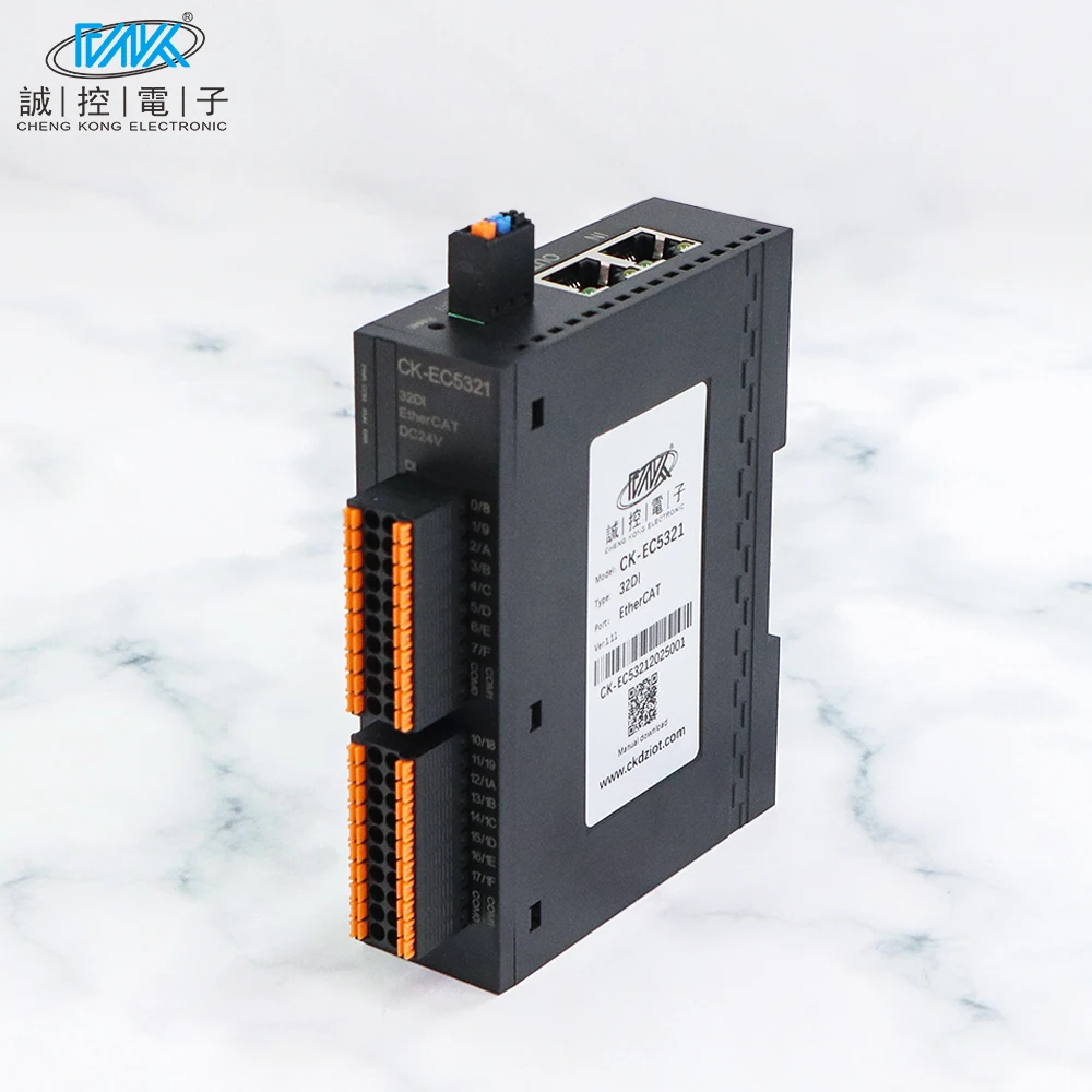 CK-EC5321 Industrial Remote IO Module, 32-Channel RS485 Modbus Communication Digital Input Interface, Expansion Module