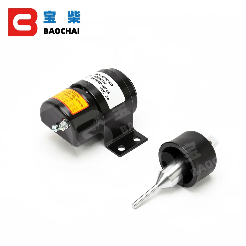 ME040145 Kato Generator Shutdown Solenoid Valve 053400-0745 Excavator Stop Solenoid