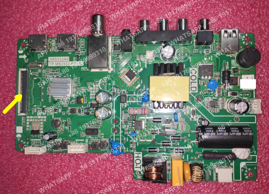 TP.MS3553.PB782    3MS553A0   Three in one TV motherboard tested  good  48w