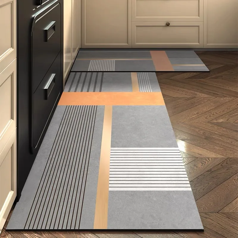

Carpet for Kitchen Anti-slip Oil-proof Floor Mat Household Waterproof Foot Mats Wipeable Easy To Clean Rug Alfombra De Cocina
