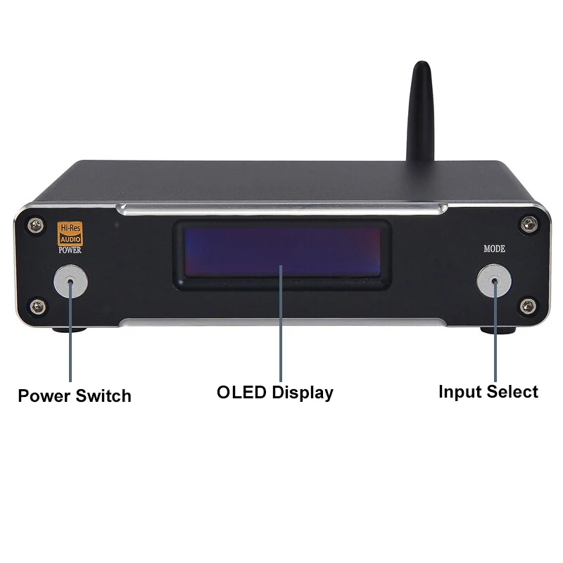 YJCO Audio DAC Decoder ES9038Q2M USB Optical Coaxial Input Hi-Fi