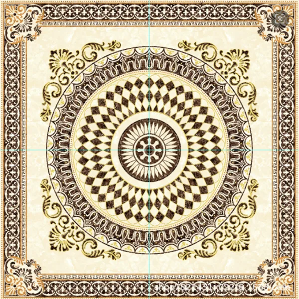 Glass Translucent Puzzle Hidden Gold Crystal Tiles Hall Restaurant Aisle Corridor Imitation Water Knife Dali Ceramic Floor Tiles