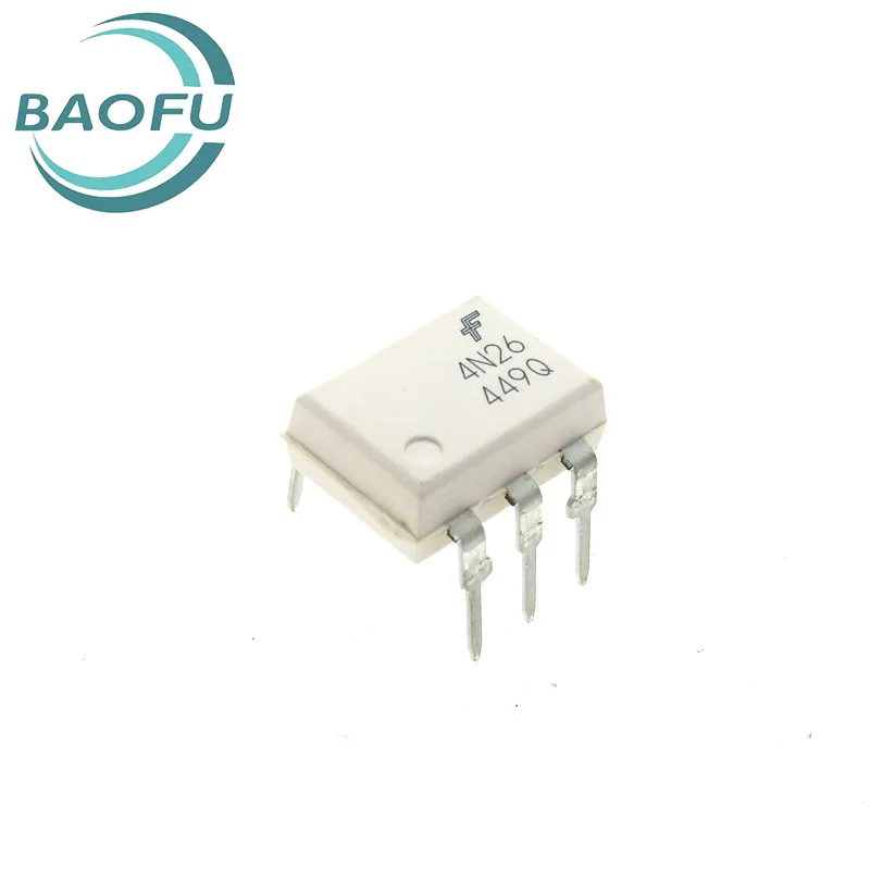 Newly imported original 4N26 DIP-6 direct insertion photoelectric isolation optocoupler