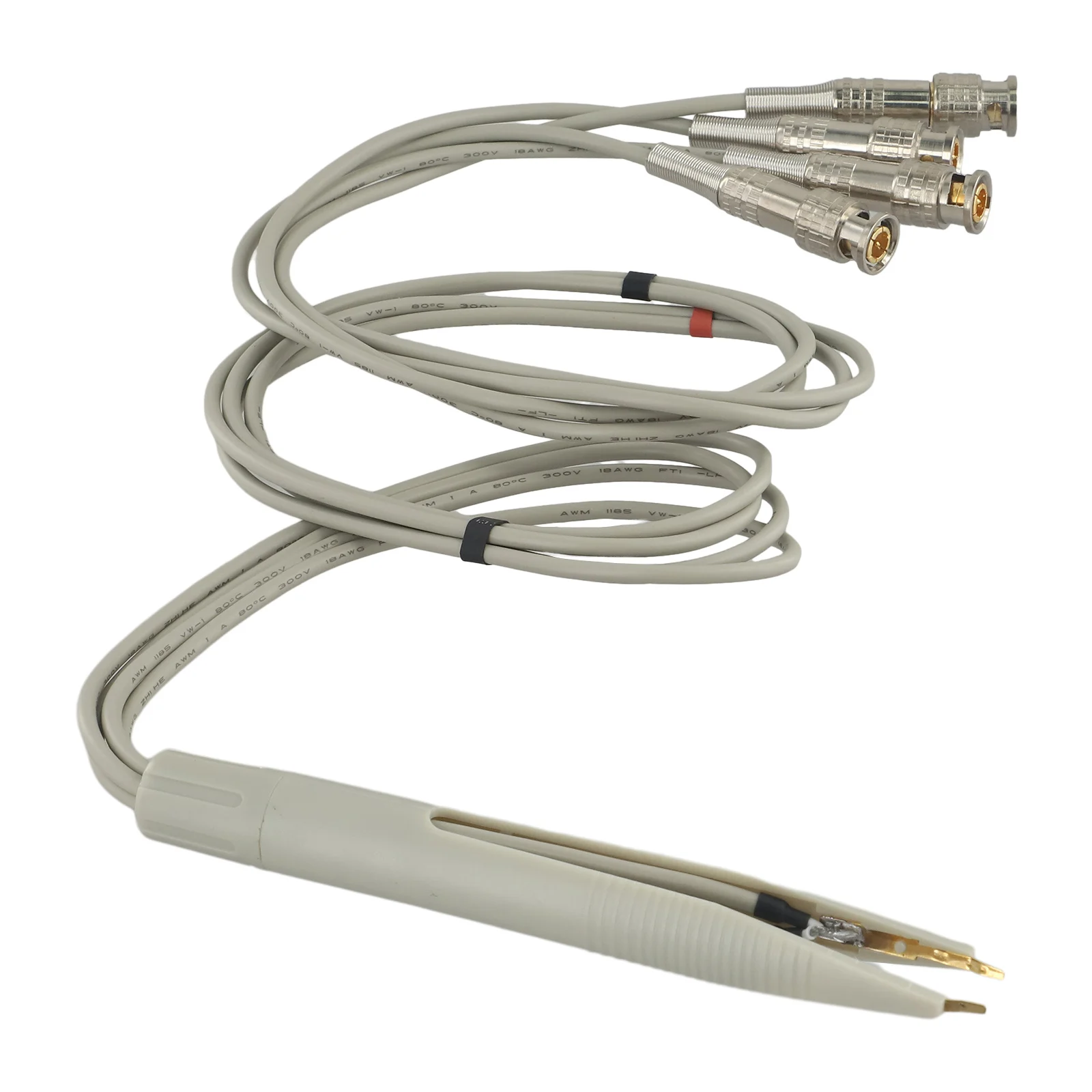 Kelvin Clip for Surface Mount Devices Used with LCR Digital Bridge Meters Featuring Gold-Plated BNC Connectors and 780mm Cable