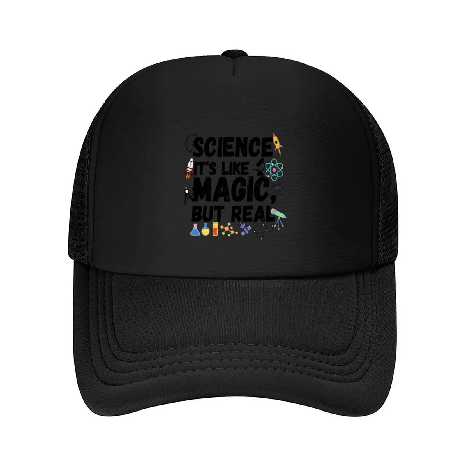 

Science I'ts Like Magic But Real Baseball Cap hats for men Brand Man cap Big Size Hat Vintage Golf Women Men's
