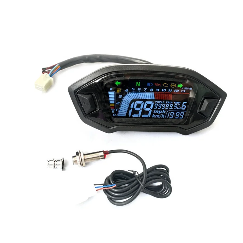 

Odometer, Speedometer, Tachometer Universal Motorcycle Modification Parts LCD High-Definition Instrument Panel