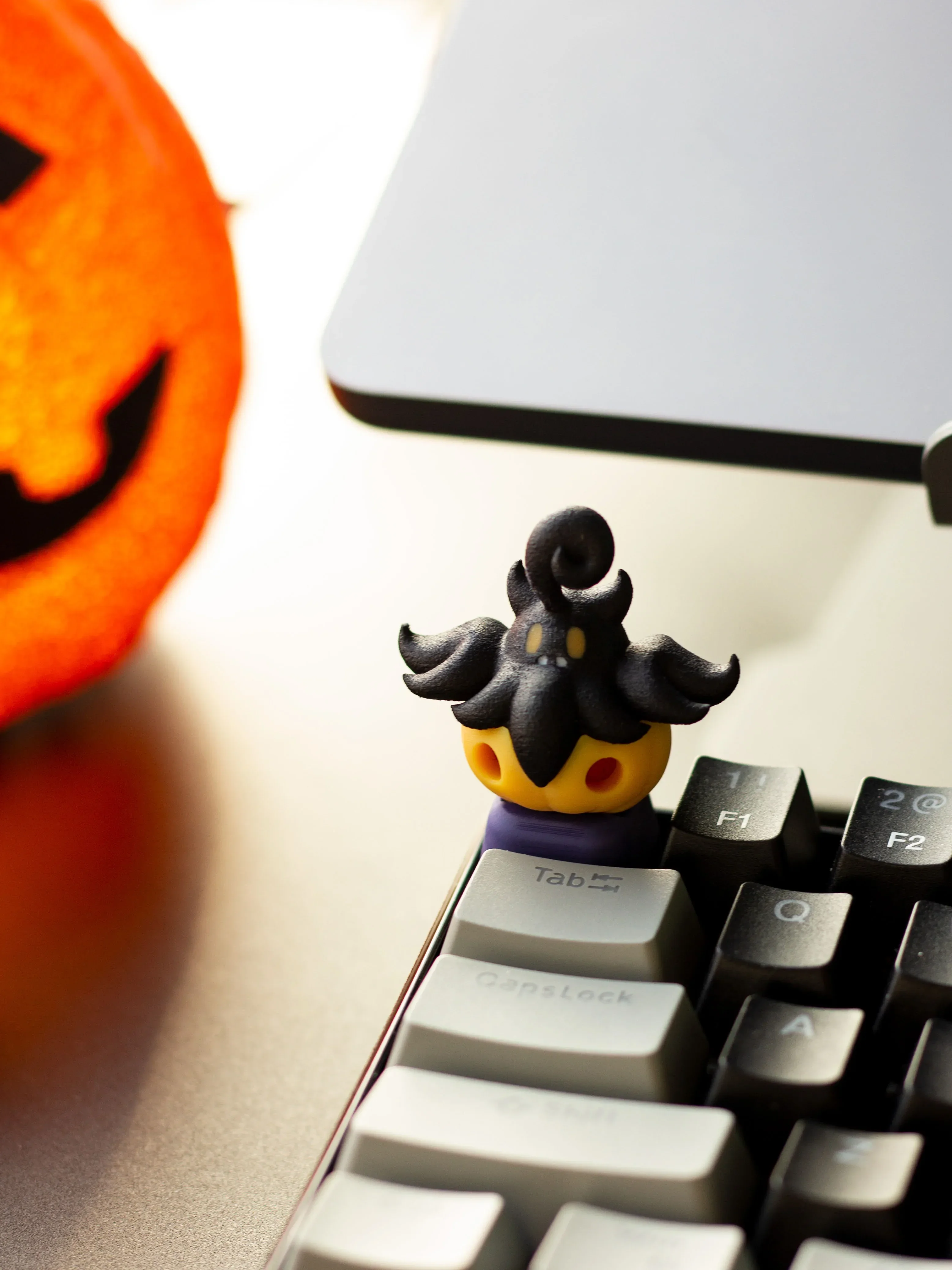 Keycaps Translucent Cartoon Creative 3D Pumpkin Keycaps for Cherry Mx Switch Cross Axis Mechanical Keyboard Personalized Keycaps