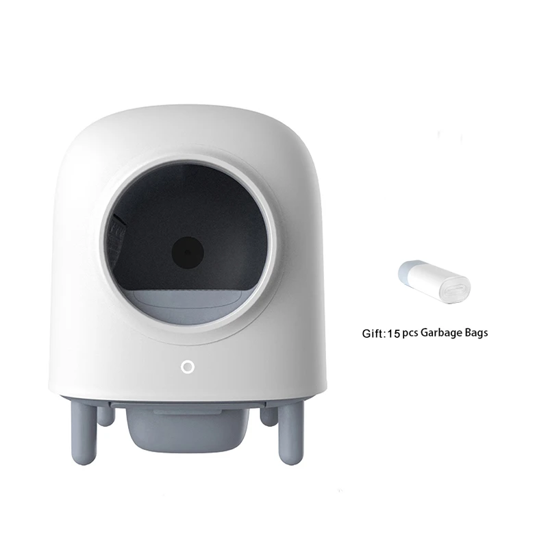 

6L Electronic Pet Cat Box Automatic Self Cleaning Semi-closed Petree Cat Tray Pet Toilet Smart APP Control Pet Supplies