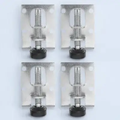 

4 Pcs Adjustable Feet Heavy Duty Steel Levelers Wardrobe Cabinet Furniture Accessories Sturdy Durable Repair Unbalanced Easy