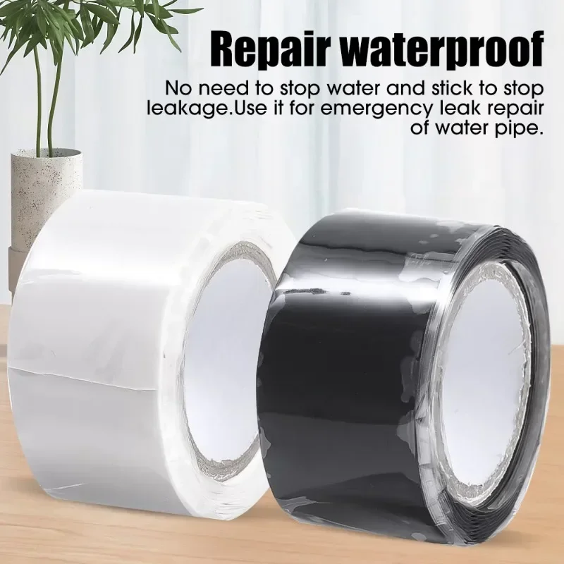Self Fusing Silicone Tape Waterproof Leak Seal Tapes Plumbing Hose Repair Tape Electrical Cable Winding Insulating Adhesive Tape