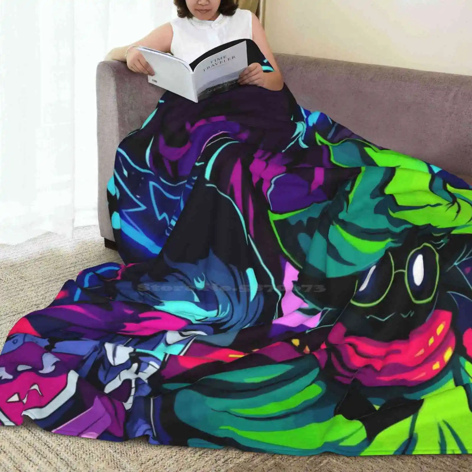 Deltarune - الأصدقاء رائجة البيع الطباعة عالية الجودة الدافئة الفانيلا بطانية Deltarune كريس سوزي رالسي توبي فوكس Undertale تيمي #6