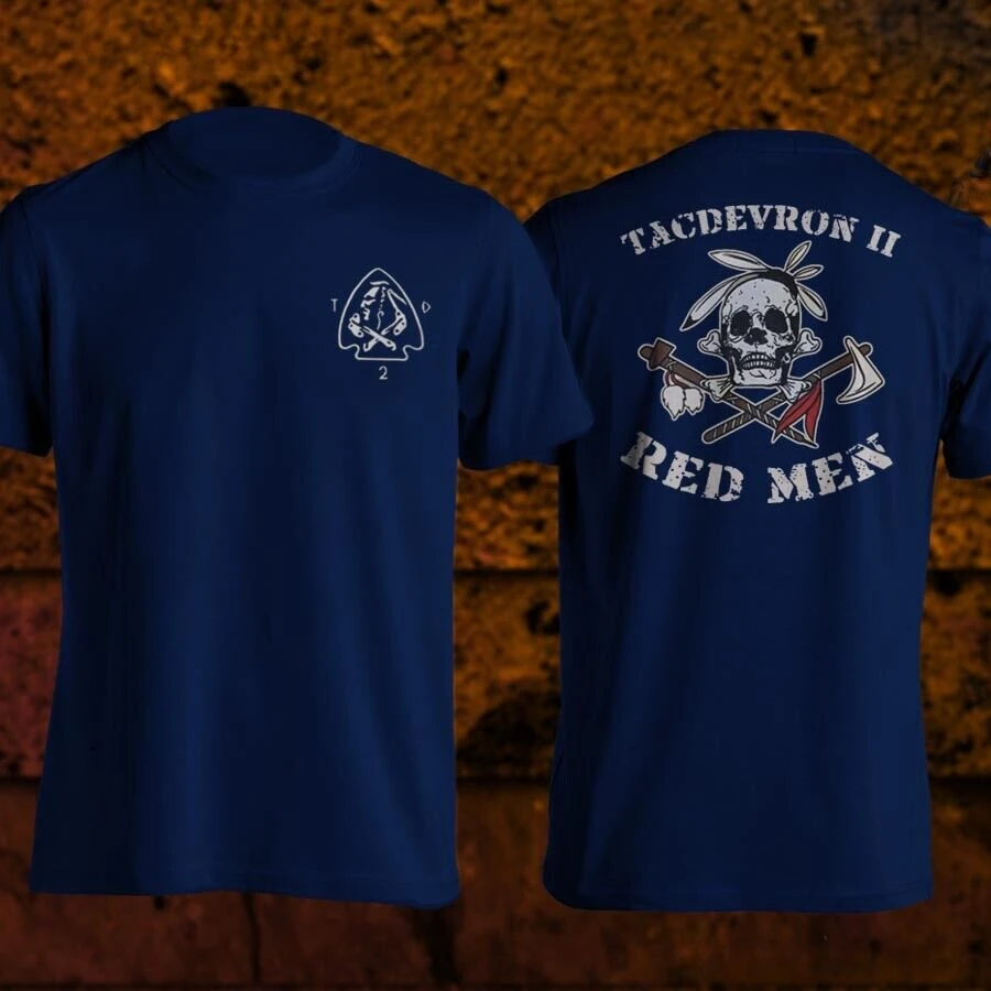 Mens T-shirt Size S-5XL Naval Seals DEVGRU The Tribe Red Squadron T-Shirt 100% Cotton O-Neck Summer Short Sleeve Casual graphic