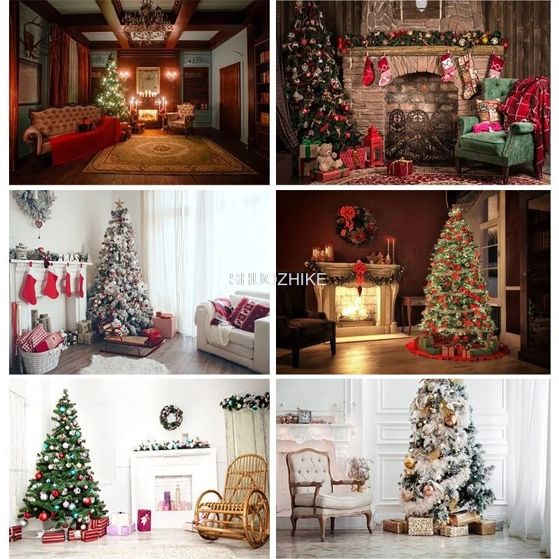 

SHUOZHIKE Digital Christmas Day Photography Backdrops Prop Christmas Festival Theme Photo Studio Background 20915SD-04