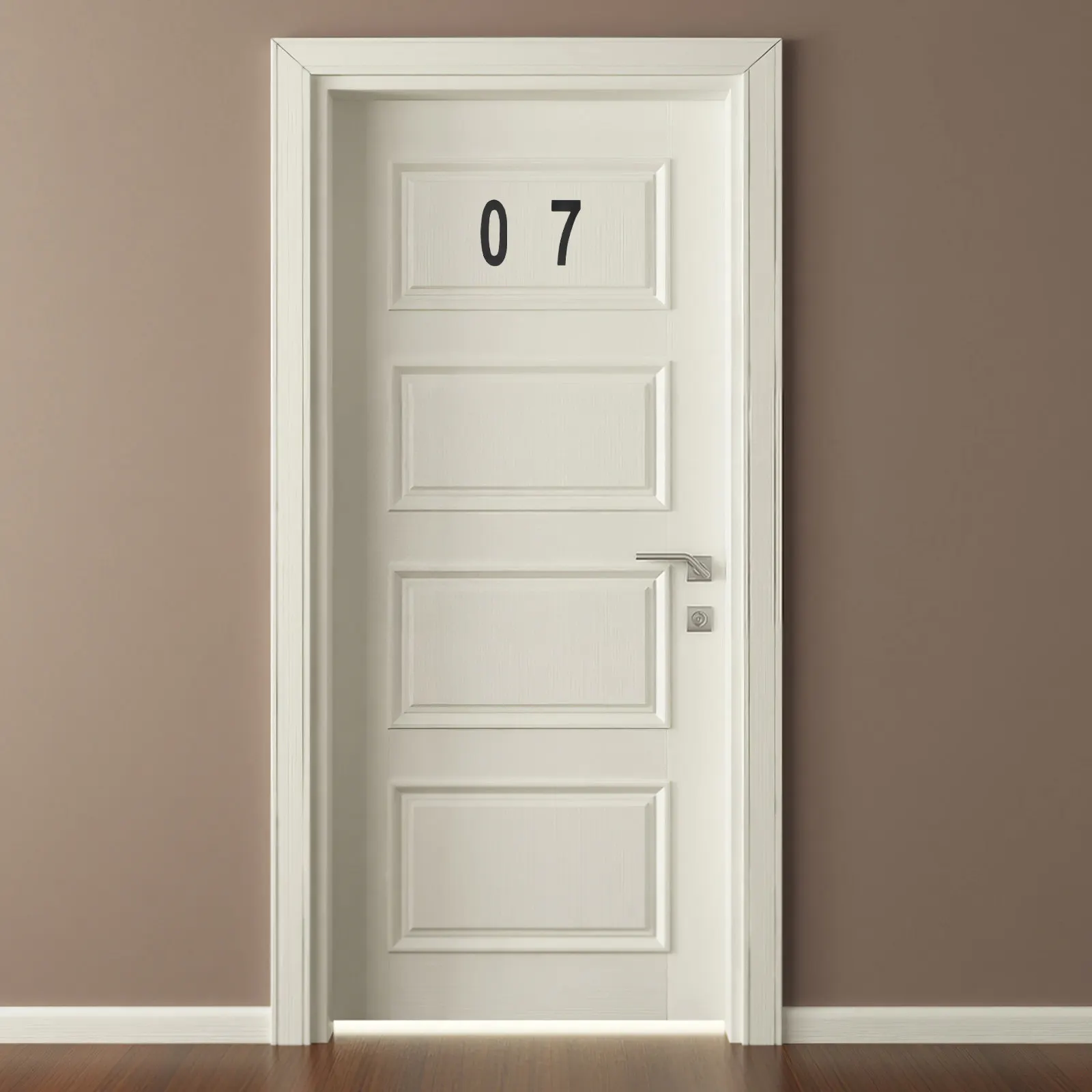 8Sheets Hollow Self Adhesive Number Decals Waterproof Mailbox and Door Address Stickers for House Window Labels
