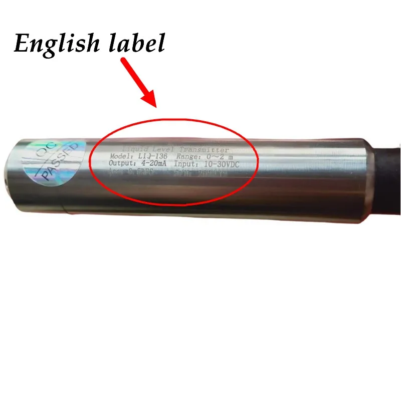 12-24VDC H2O مستشعر مستوى السائل دمج مستوى الارسال المدخلات نوع استشعار مستوى المياه 4-20ma 0-5 فولت 0-10 فولت RS485 الإخراج
