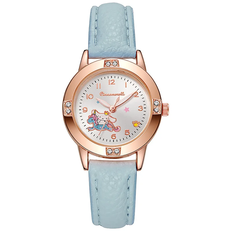 Rose Gold Diamond Strap Watch for Teen Girls  Alloy Quartz Watch Wholesale Cross Supply