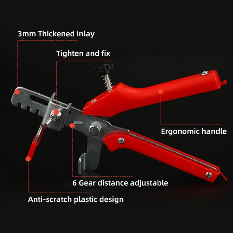 1pc Hand Tool Pliers Disposable Plastic Bases Plastic Wedges Tile Locator Leveling System Tiling Installation Tool