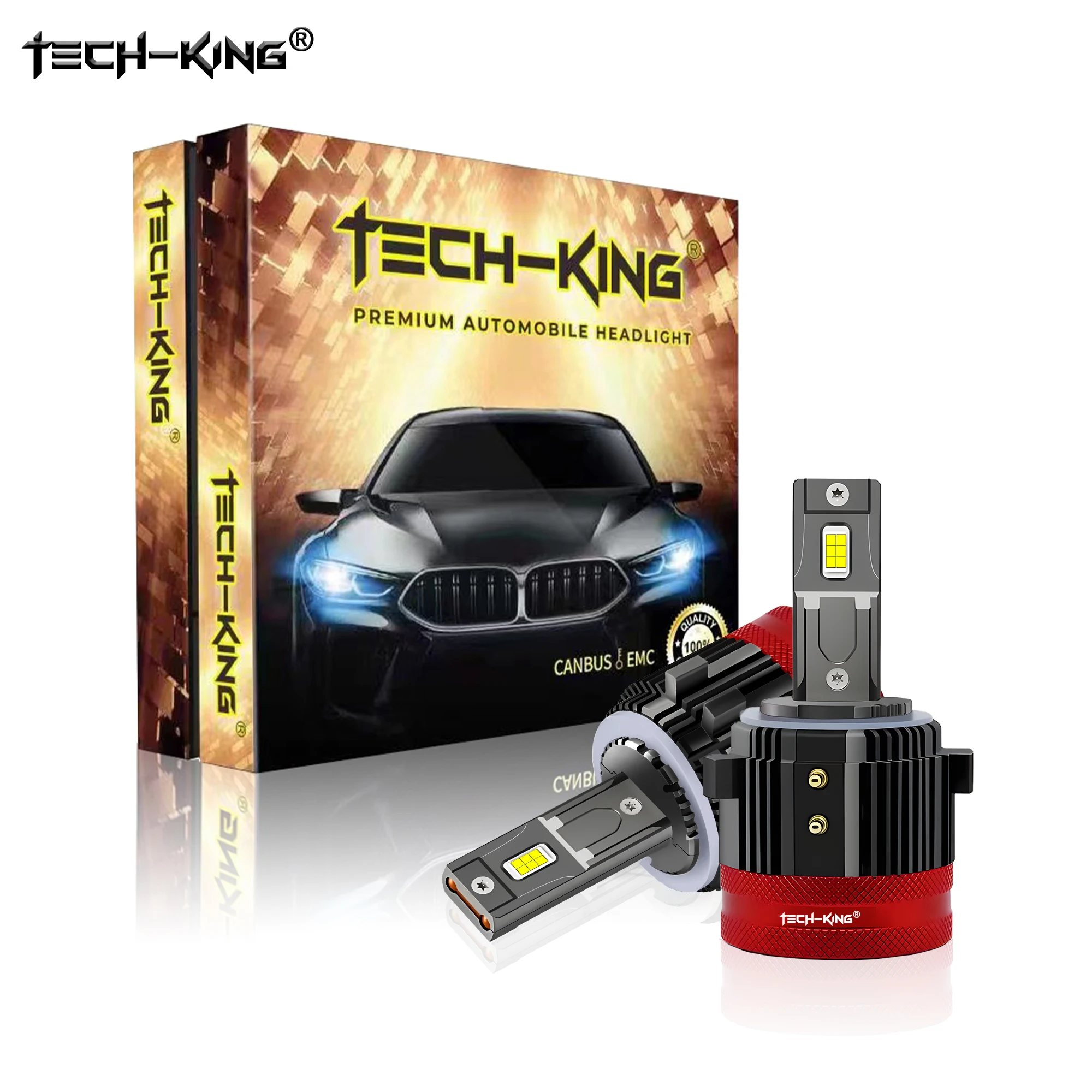 

TECH KING GT7 Car Headlight H7 LED Auto Bulbs Light G2 12V Led Headlight Bulbs Plug and Play For VW Golf 7 Golf 6 MK7 Volkswagen
