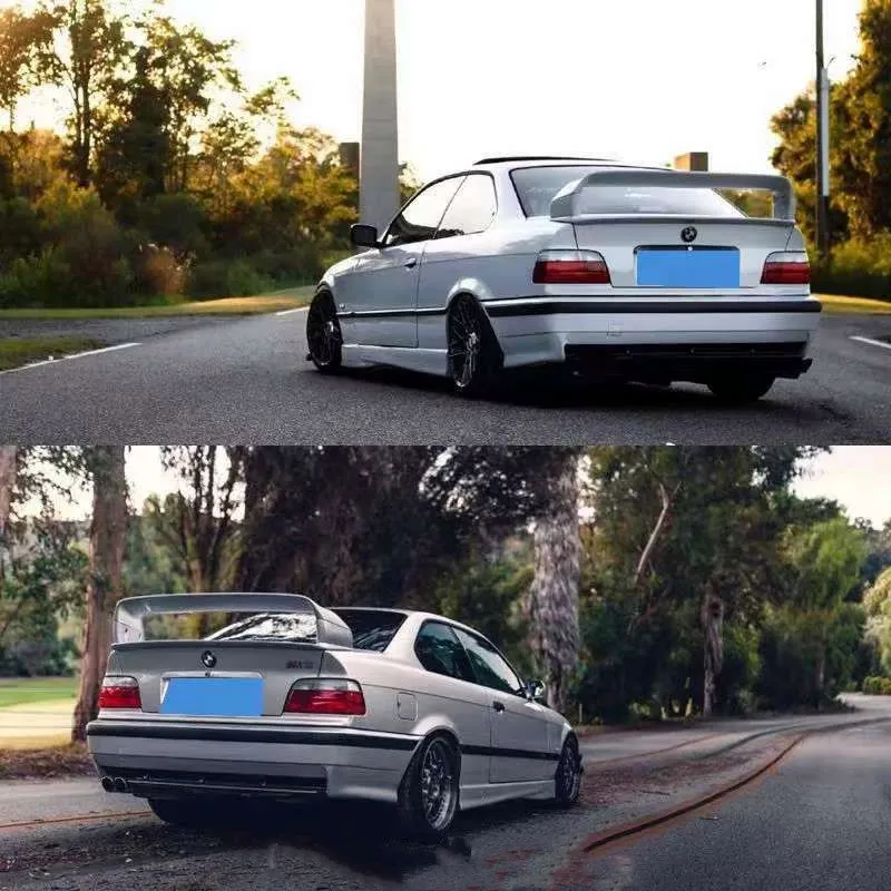 For 1990-2000 BMW 3 Series E36 M3 High Quality ABS Plastic Car Rear Trunk Lid Black Carbon Spoiler Wings Car Tuning Accessories - view 2