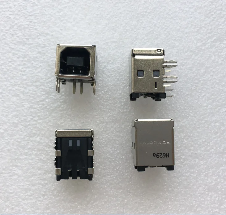 For Foxconn USB female head printer USB interface, socket 90 degrees straight plug, square port, female seat 4P