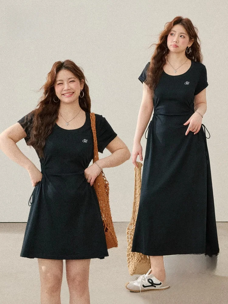 

Zhang Da женская юбка трапециевидной формы больших размеров Dr Sli для похудения Bla Dr Commute Sle ort Sve Круглая юбка с высокой талией Ne