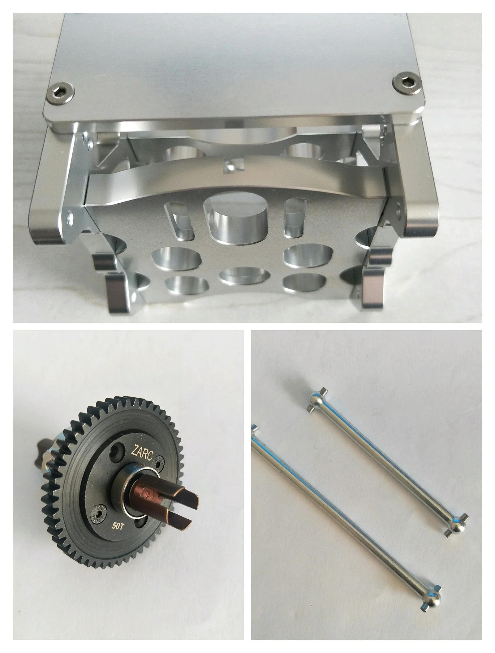 Center Dog Bone +Center Differential Gear +Center Diff Bracket For 1/8 HPI Savage Flux  Rovan Torland  rc toy parts