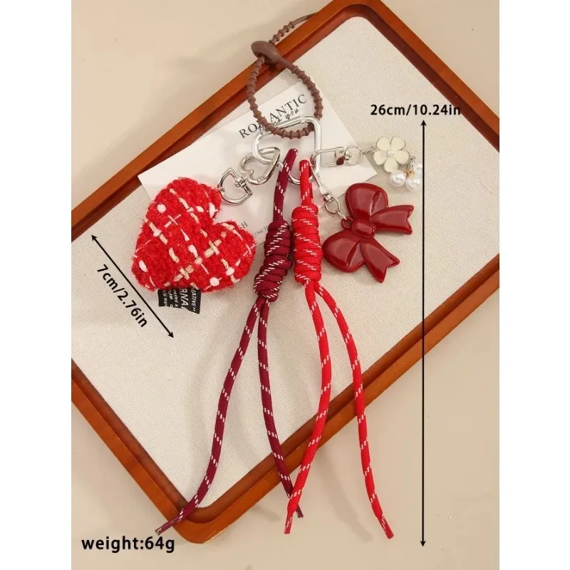 مصمم حقيبة نسائية أزياء المرأة حقيبة قلادة الحب القوس المنسوجة حبل الراقية شنقا التبعي ل مصمم أكياس هدية عيد الميلاد