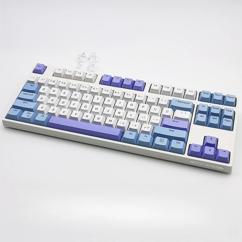 Haiyan original height keycap transparent side engraving gradual change mechanical keyboard  XDA