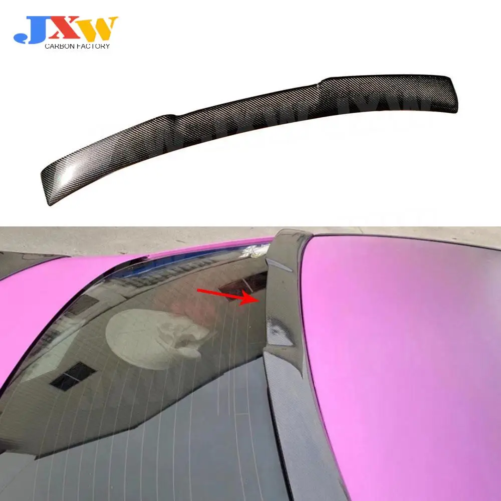 

Carbon fiber Rear roof spoiler For Infiniti Q50 Q50S 2014-2020 Rear Trunk Trim Sticker spoiler wings