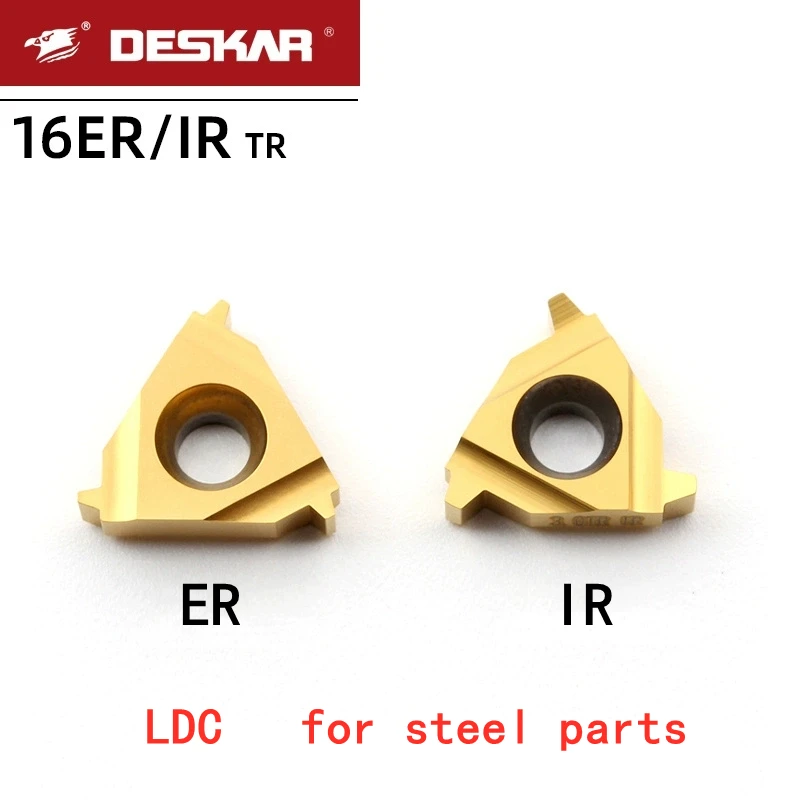 

Deskar 100% Original 16Er 16Ir 1.5Tr 2Tr 2.5Tr 3Tr Lda Ldc Thread Turning Tools Parts Carbide Inserts Cnc Lathes Cutter Cutting