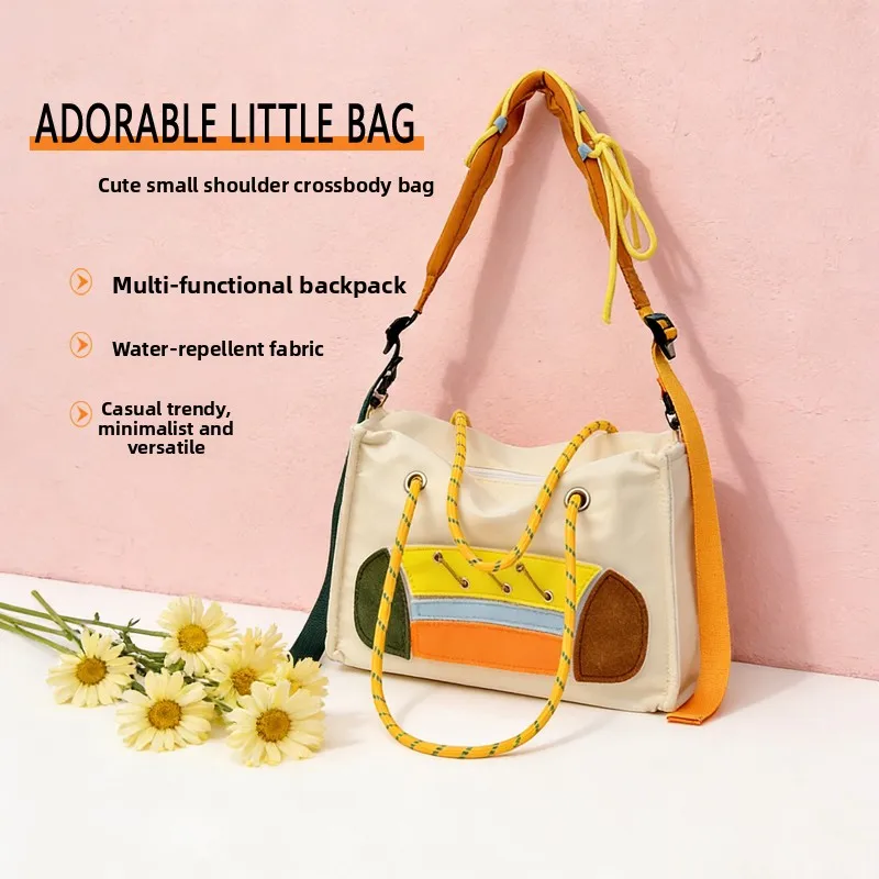 

The New Unisex Messenger Bag, Outdoor Functional Shoulder Bag, Commuter Shoulder Bag, Storage , Female Contrast Backpack