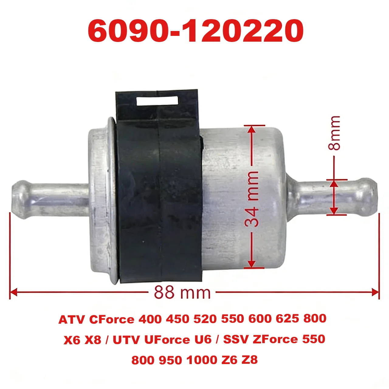 

Fuel Filter 6090-120220 Compatible With CFmoto CF800 X8 CF550 450 ATV UTV