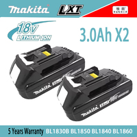 100% New original Makita 18v battery 9.0Ah BL1860 BL1850B BL1850 BL1840 BL1830 battery and charger 18v replacement power tool ba