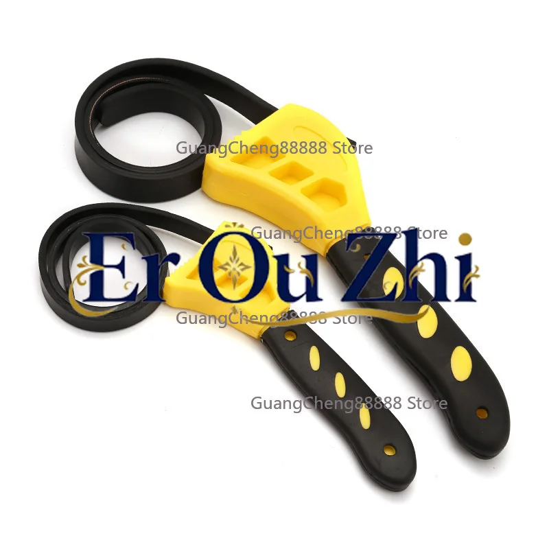 6 inch multi-functional belt wrench 8 inch solar pipe wrench bottle opener auto repair filter dual-purpose wrench