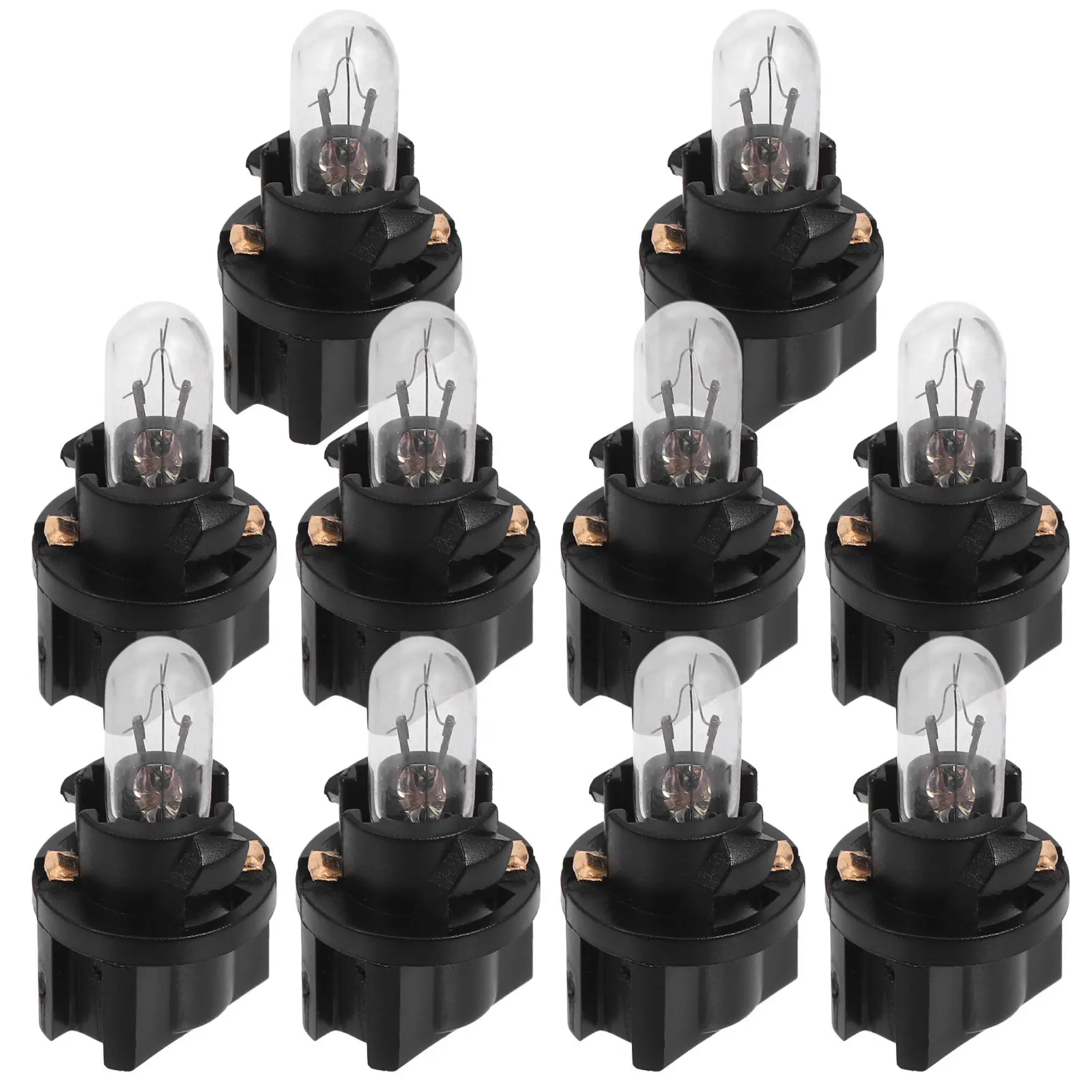 10Pcs Instrument LED Bulb High Brightness Quartz Glass Dashboard Lights Bulb for Car Gauge Cluster Air Conditioning
