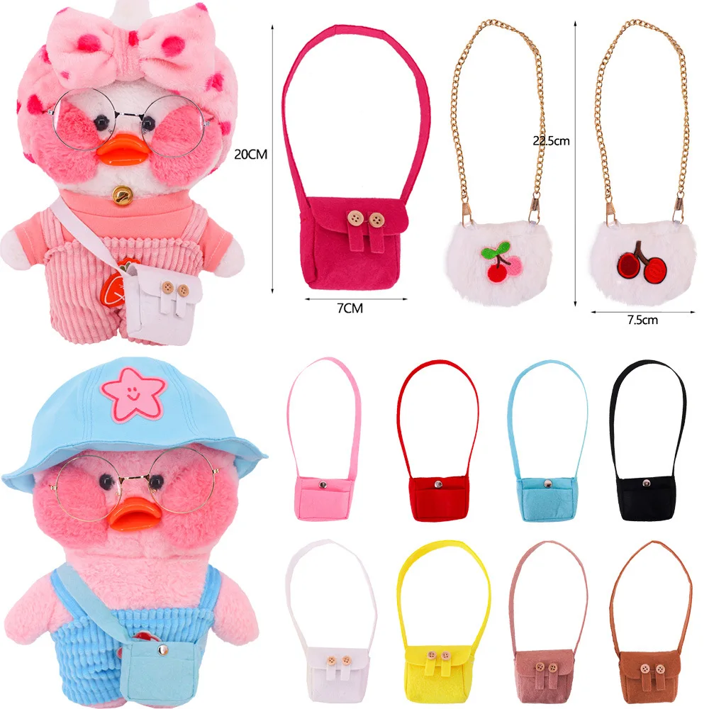 1Pcs Doll Accessories 30cm Lalafanfan Ducks Shoulder Bag Hyaluronic Acid Little Yellow Duck Crossbody Bag