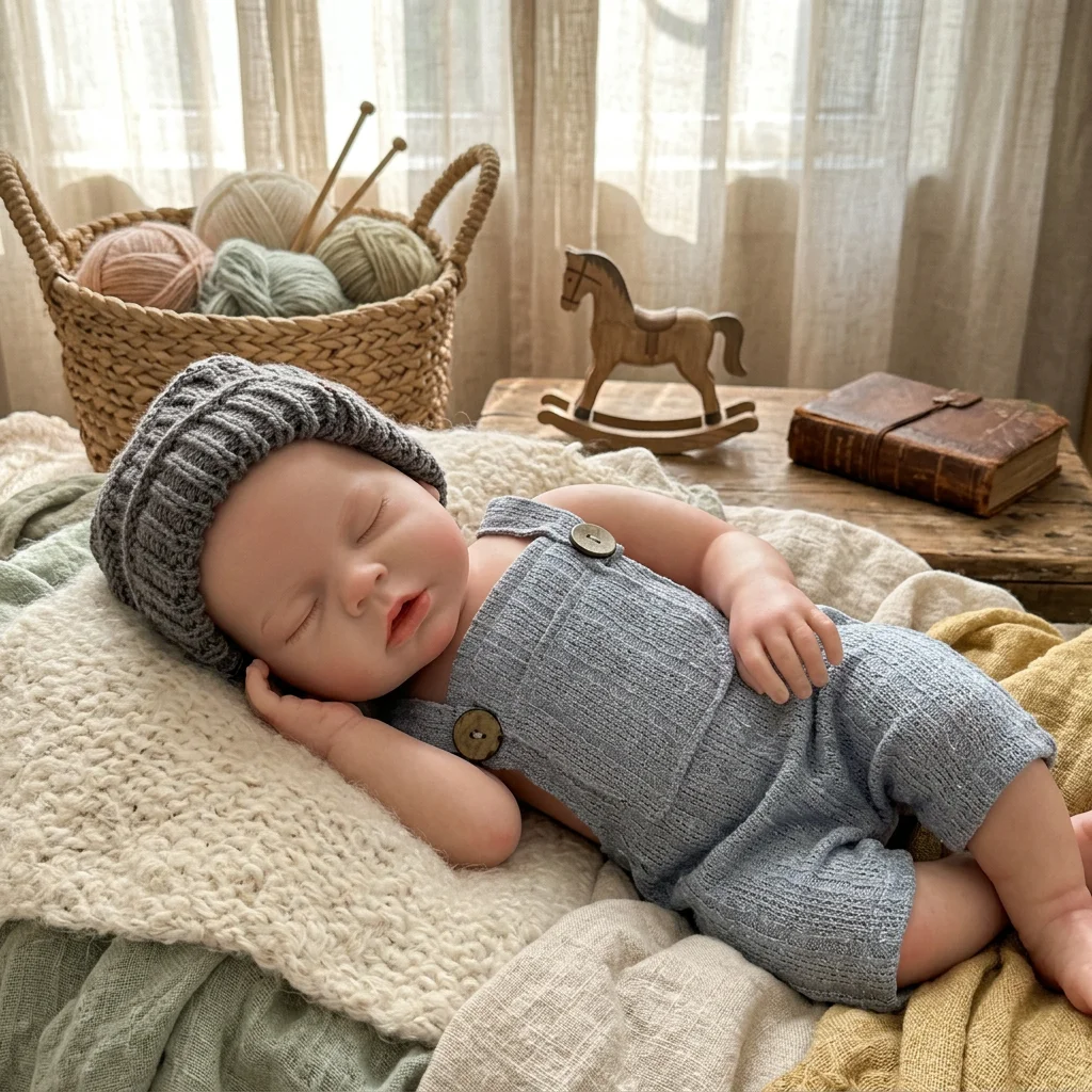 20 Inch Noah Full Body Silicone Reborn Baby Boy Doll Closed Eyes Sleeping Hand Painted Waterproof Bebe Reborn Collectible Art Di