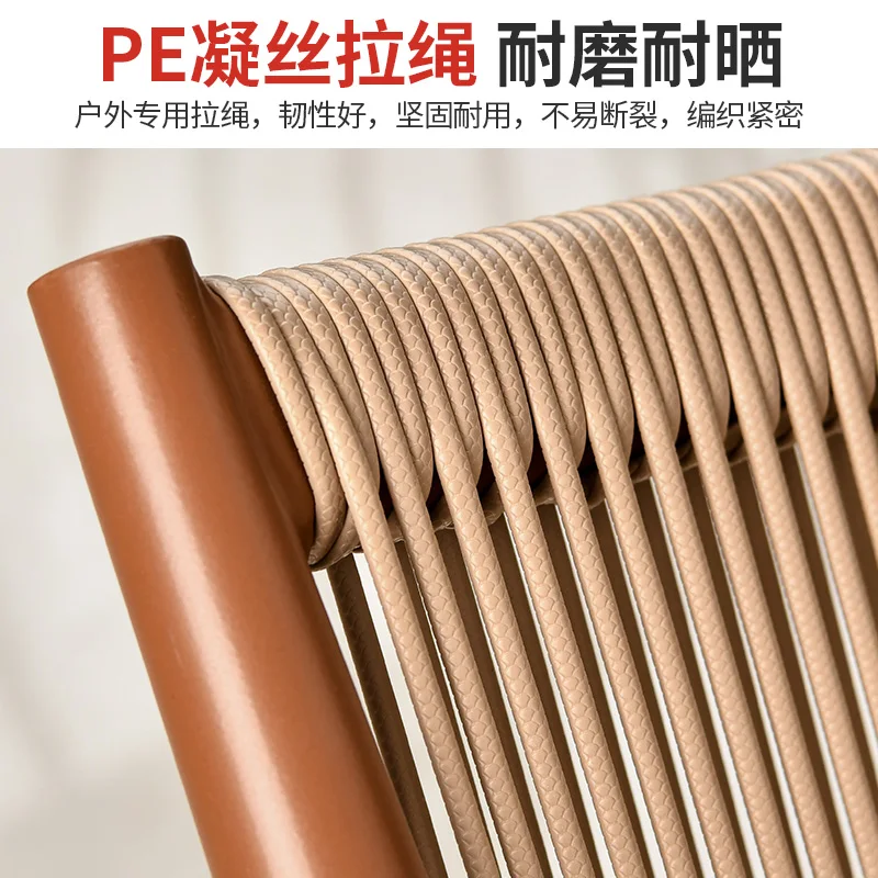 Sedia da esterno in rattan comoda sedia con schienale sedentario balcone casa per il tempo libero tavolo e sedie reclinabili in vita per esterni