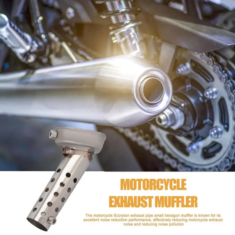 Hexagon Exhaust Muffler Noise Reduction Motorcycle Muffler Exhaust Muffler Powersports Silencers & Mufflers Muffler Silencer