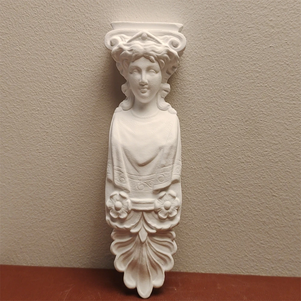 الكلاسيكية Caryatid العمود النحت الجبس تمثال نصفي خمر سطح المكتب ديكور مع الجمالية الرومانية تحصيل لهجة المنزل هدية