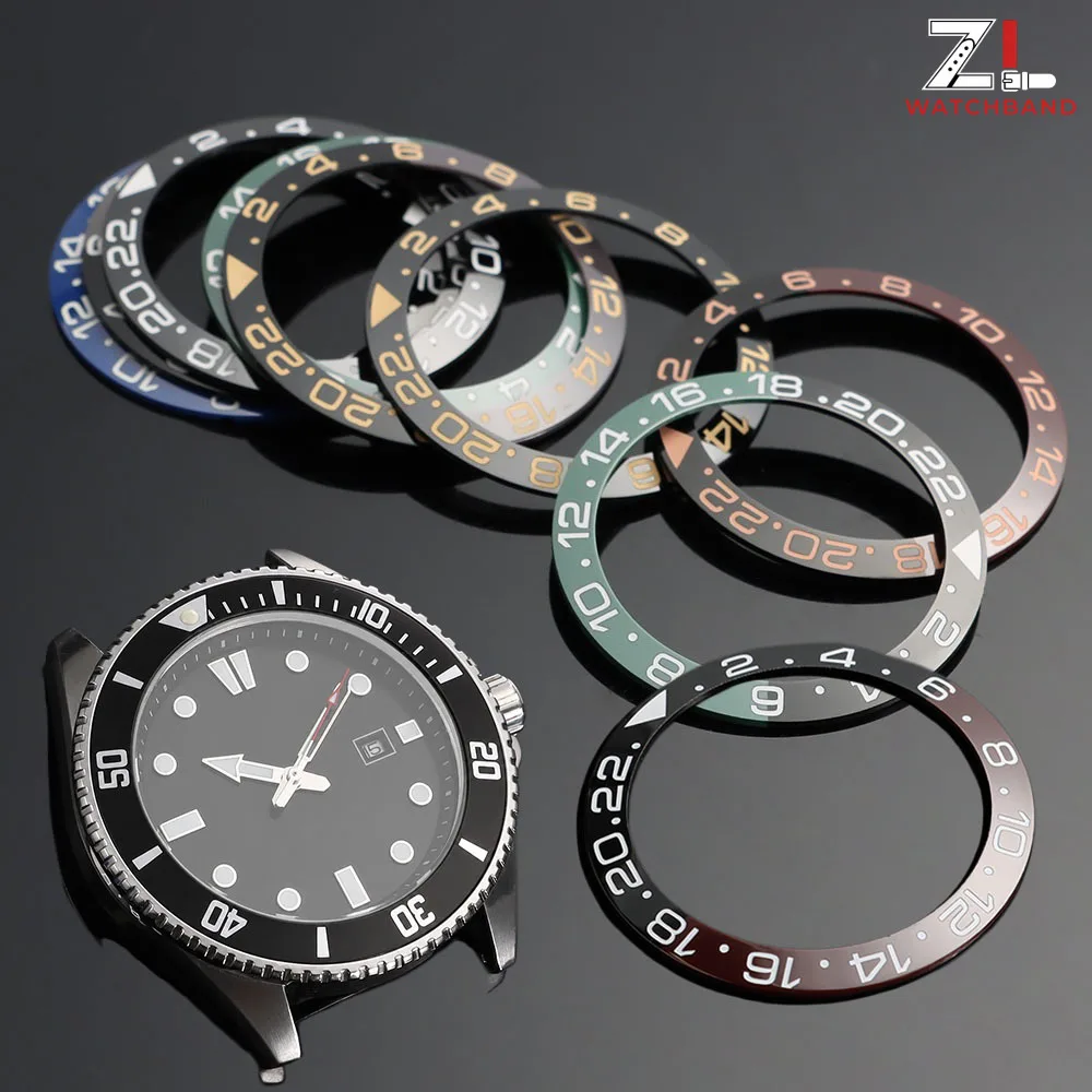 Sloping Sloping 38mm * 30.5mm Ceramic Watch Bezel Fit 40mm Watch Case for GMT SUB Watch Accessories Replace Watch Bezel Insertions 1PC - Aliexpress Deal