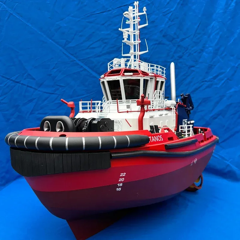 1/40 Uzmar Full Rotation Tugboat Model DIY Handmade Ship Model Kit RC Tugboat Model Toy Gift Finished Ship Ocean Tugboat